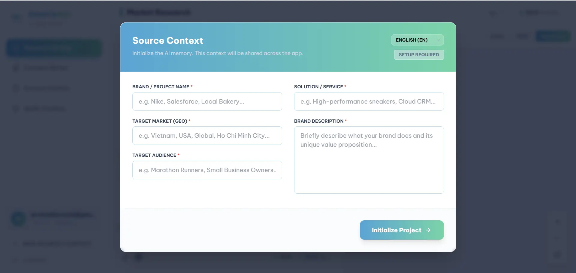 Project Setup & AI Memory